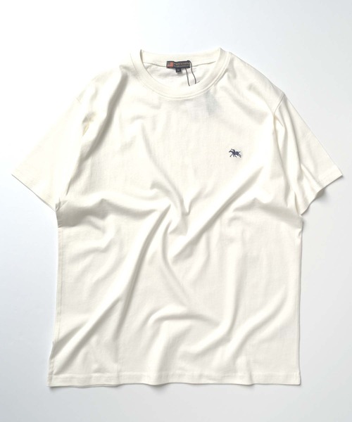 POLOCHAMPS（ポロチャンプス）の「POLOCHAMPS 胸刺繍Tシャツ（Tシャツ/カットソー・メンズ・オフホワイト/杢グレー/ブラック/ダークグリーン系/ベージュ/オレンジ/ネイビー/チャコール・M/L/XL）」の17枚目の写真