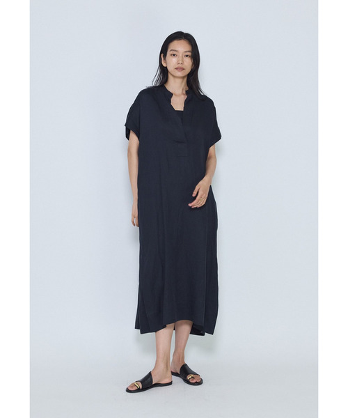 1er Arrondissement(プルミエアロンディスモン)の「テンセルリネンカフタンワンピース(ドレス・レディース・ブルー系その他3/モカ・38/36)」の2枚目の写真