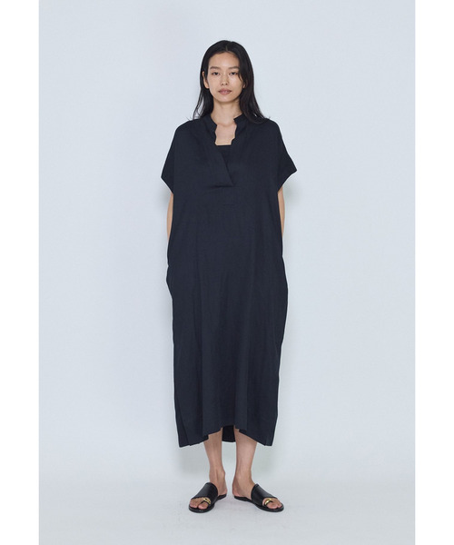 1er Arrondissement(プルミエアロンディスモン)の「テンセルリネンカフタンワンピース(ドレス・レディース・ブルー系その他3/モカ・38/36)」の4枚目の写真
