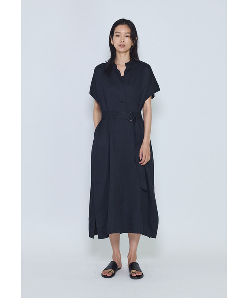 1er Arrondissement(プルミエアロンディスモン)の「テンセルリネンカフタンワンピース(ドレス・レディース・ブルー系その他3/モカ・38/36)」の7枚目の写真