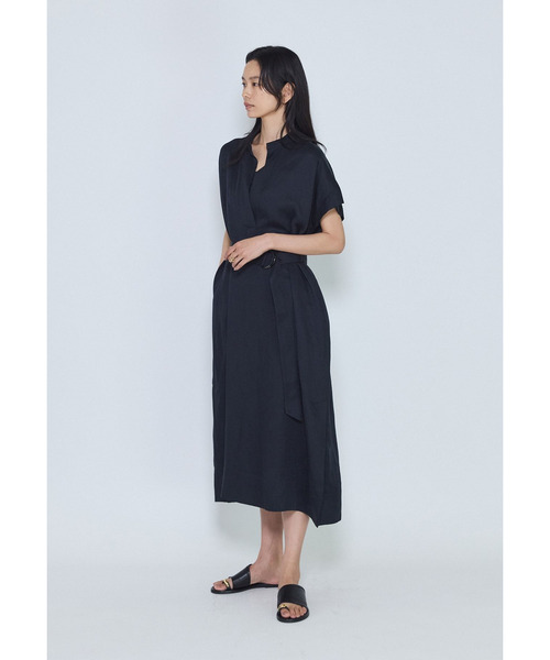 1er Arrondissement(プルミエアロンディスモン)の「テンセルリネンカフタンワンピース(ドレス・レディース・ブルー系その他3/モカ・38/36)」の8枚目の写真