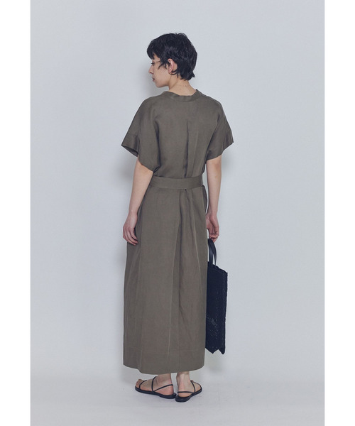1er Arrondissement(プルミエアロンディスモン)の「テンセルリネンカフタンワンピース(ドレス・レディース・ブルー系その他3/モカ・38/36)」の18枚目の写真
