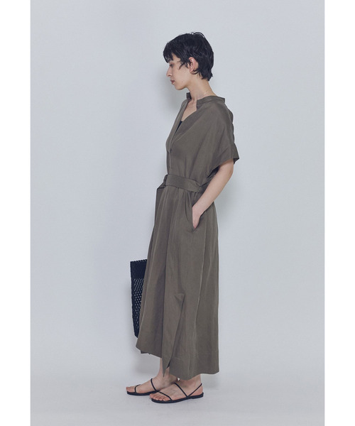 1er Arrondissement(プルミエアロンディスモン)の「テンセルリネンカフタンワンピース(ドレス・レディース・ブルー系その他3/モカ・38/36)」の19枚目の写真
