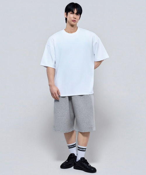 PHYSICAL GARMENTS（フィジカルガーメンツ）の「P2627 ガンヨンテンション切り替えバミューダパンツ [2COLOR]（その他パンツ・メンズ・グレー/ブラック・LARGE/XX-LARGE）」の3枚目の写真