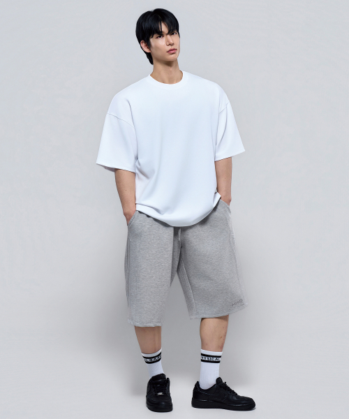 PHYSICAL GARMENTS（フィジカルガーメンツ）の「P2627 ガンヨンテンション切り替えバミューダパンツ [2COLOR]（その他パンツ・メンズ・グレー/ブラック・LARGE/XX-LARGE）」の7枚目の写真