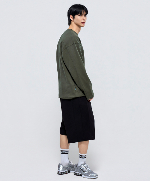 PHYSICAL GARMENTS（フィジカルガーメンツ）の「P2627 ガンヨンテンション切り替えバミューダパンツ [2COLOR]（その他パンツ・メンズ・グレー/ブラック・LARGE/XX-LARGE）」の13枚目の写真