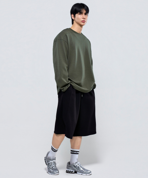 PHYSICAL GARMENTS（フィジカルガーメンツ）の「P2627 ガンヨンテンション切り替えバミューダパンツ [2COLOR]（その他パンツ・メンズ・グレー/ブラック・LARGE/XX-LARGE）」の16枚目の写真