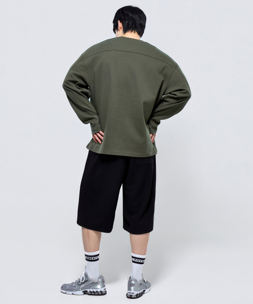 PHYSICAL GARMENTS（フィジカルガーメンツ）の「P2627 ガンヨンテンション切り替えバミューダパンツ [2COLOR]（その他パンツ・メンズ・グレー/ブラック・LARGE/XX-LARGE）」の18枚目の写真