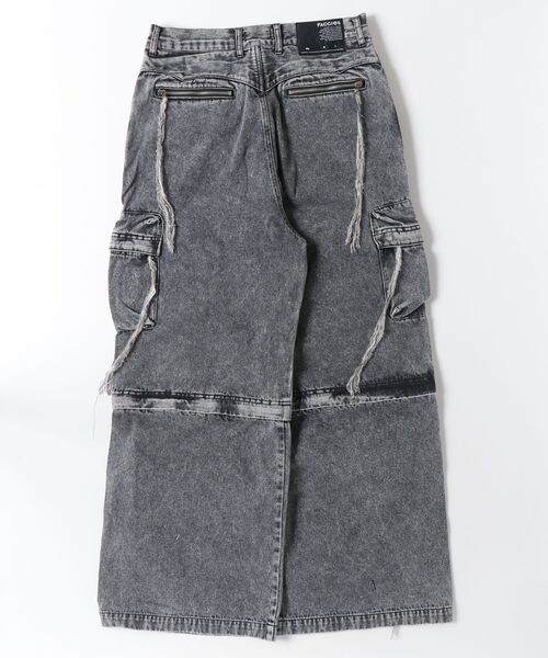 FACCIES(ファチーズ)の「【FACCIES】Multi-Pocket Denim Cargo PT(カーゴパンツ・メンズ・ブラック・1)」の2枚目の写真