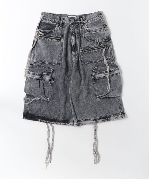 FACCIES(ファチーズ)の「【FACCIES】Multi-Pocket Denim Cargo PT(カーゴパンツ・メンズ・ブラック・1)」の3枚目の写真