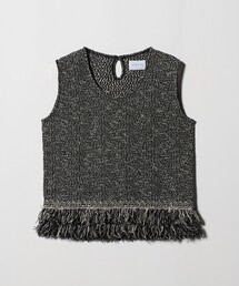 UNITED ARROWS | ミックス フリンジ ノースリーブ ニット(ベスト)