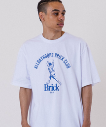 ALL DAY HOOPS（オールデイフープス）の「オールデイフープス ブリッククラブ オーバーサイズ 半袖Tシャツ ホワイト（Tシャツ/カットソー）」