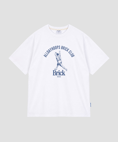 ALL DAY HOOPS(オールデイフープス)の「オールデイフープス ブリッククラブ オーバーサイズ 半袖Tシャツ ホワイト(Tシャツ/カットソー・メンズ・その他・1/2/3/WOMENS)」の2枚目の写真