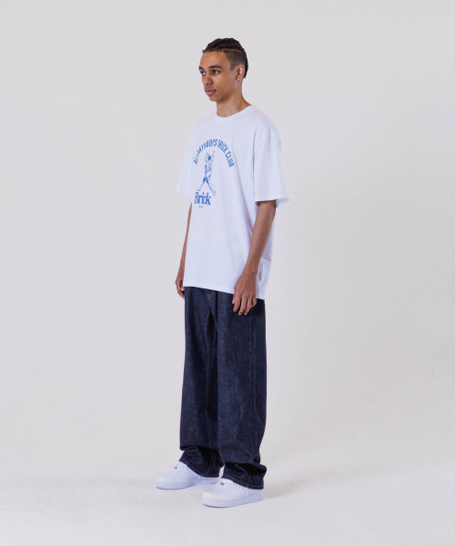 ALL DAY HOOPS(オールデイフープス)の「オールデイフープス ブリッククラブ オーバーサイズ 半袖Tシャツ ホワイト(Tシャツ/カットソー・メンズ・その他・1/2/3/WOMENS)」の5枚目の写真