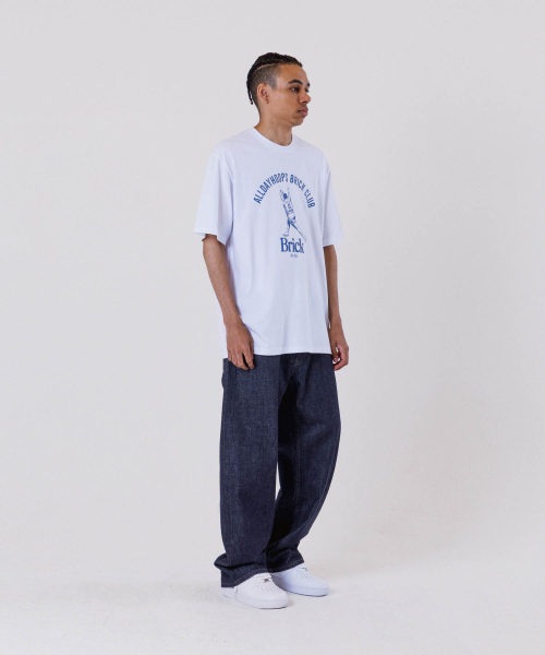 ALL DAY HOOPS(オールデイフープス)の「オールデイフープス ブリッククラブ オーバーサイズ 半袖Tシャツ ホワイト(Tシャツ/カットソー・メンズ・その他・1/2/3/WOMENS)」の7枚目の写真
