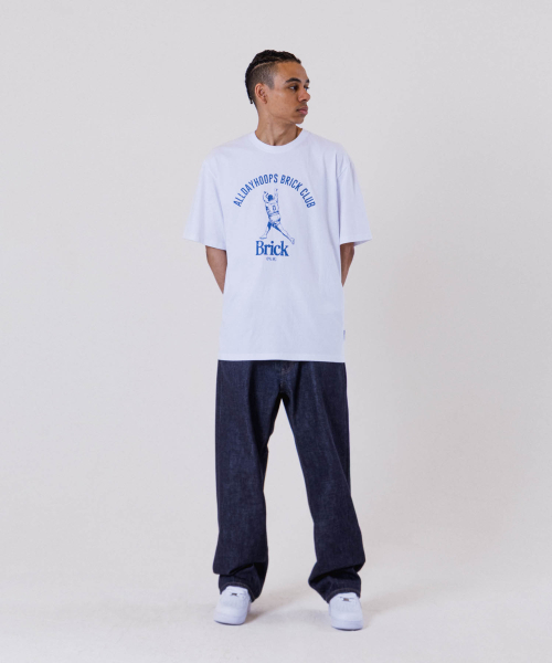 ALL DAY HOOPS(オールデイフープス)の「オールデイフープス ブリッククラブ オーバーサイズ 半袖Tシャツ ホワイト(Tシャツ/カットソー・メンズ・その他・1/2/3/WOMENS)」の8枚目の写真