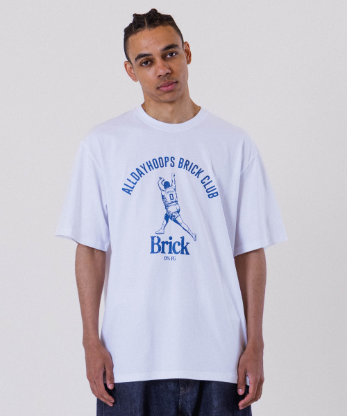 ALL DAY HOOPS(オールデイフープス)の「オールデイフープス ブリッククラブ オーバーサイズ 半袖Tシャツ ホワイト(Tシャツ/カットソー・メンズ・その他・1/2/3/WOMENS)」の10枚目の写真