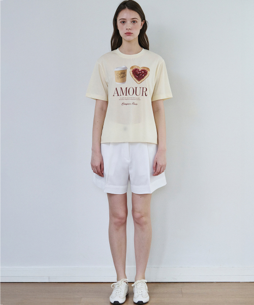 MALOUPE(マロップ)の「5218 アモールグラフィックTシャツ(イエロー)(Tシャツ/カットソー・レディース・イエロー・FREE)」の8枚目の写真