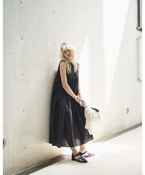 Rouge vif(ルージュヴィフ)の「【Sauths/サウス】リネンロングストール(ストール/ショール・レディース・ベージュ/ブルー・フリー)」の12枚目の写真
