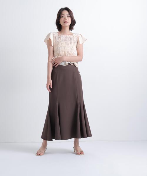 NATURAL BEAUTY BASIC(ナチュラルビューティーベーシック)の「レースアップフリルブラウス(シャツ/ブラウス・レディース・ブラック系その他2/ピンク/オフホワイト・フリ-)」の10枚目の写真