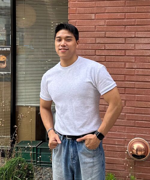 PACIENCIA(パシエンシア)の「ソリッドグリップスリムフィット半袖ライトグレー(Tシャツ/カットソー・メンズ・その他・LARGE/X-LARGE/XX-LARGE)」の12枚目の写真