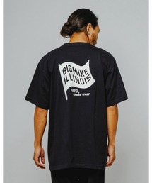 BIG MIKE ビッグマイク/ フラッグ ロゴ 半袖プリント Tシャツ // 102628403