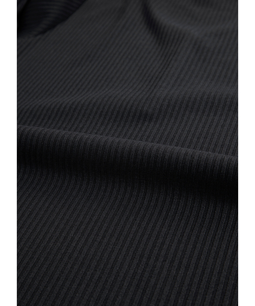 ASON(アズオン)の「WISH RIBBED BUTTON TEE / CHARCOAL(Tシャツ/カットソー・レディース・その他・FREE)」の6枚目の写真