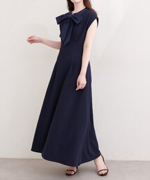 natural couture | リボン付きノースリワンピース(ワンピース)
