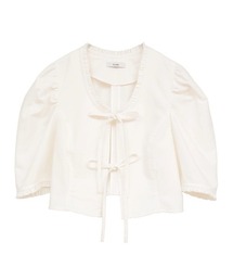 CLANE（クラネ）の「CLANE/クラネ/RIBBON SHORT BLOUSE（シャツ/ブラウス）」