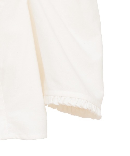 CLANE(クラネ)の「CLANE/クラネ/RIBBON SHORT BLOUSE(シャツ/ブラウス・レディース・ブラック/ホワイト・1)」の12枚目の写真