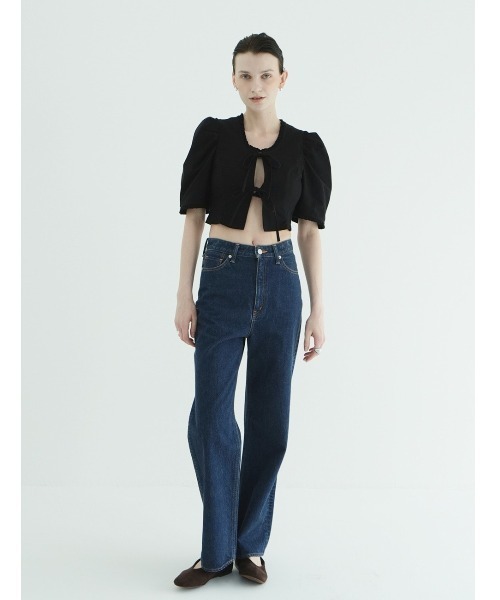 CLANE(クラネ)の「CLANE/クラネ/RIBBON SHORT BLOUSE(シャツ/ブラウス・レディース・ブラック/ホワイト・1)」の17枚目の写真