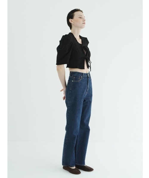 CLANE(クラネ)の「CLANE/クラネ/RIBBON SHORT BLOUSE(シャツ/ブラウス・レディース・ブラック/ホワイト・1)」の18枚目の写真