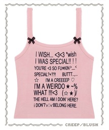 【HOLECO/ホレコ】 Dango Camisole(CREEP/PINK)