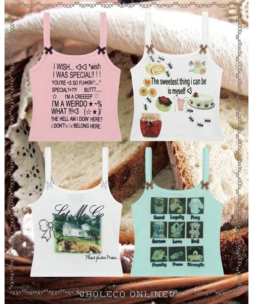 Oriens JOURNAL STANDARD(オリエンス ジャーナルスタンダード)の「【HOLECO/ホレコ】 Dango Camisole(CREEP/PINK)(キャミソール・レディース・ピンク・FREE)」の2枚目の写真