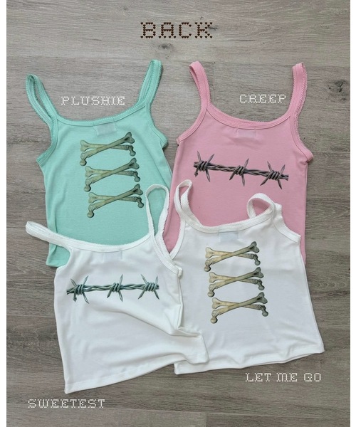 Oriens JOURNAL STANDARD(オリエンス ジャーナルスタンダード)の「【HOLECO/ホレコ】 Dango Camisole(CREEP/PINK)(キャミソール・レディース・ピンク・FREE)」の3枚目の写真