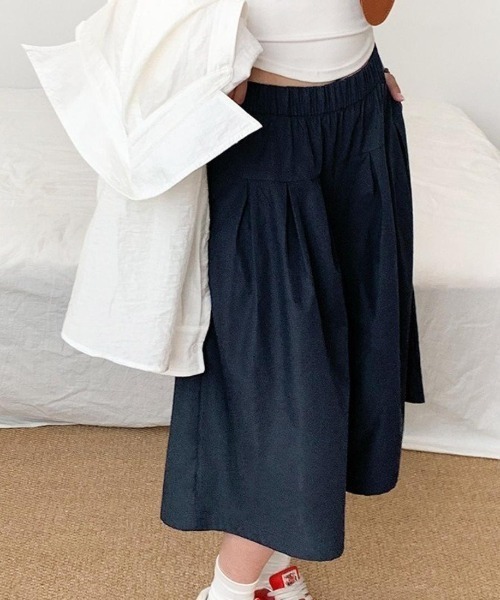 Forcement(フォースメント)の「ふんわり広がって軽やかに履ける、大人カジュアルキュロット。(その他パンツ・レディース・ホワイト/ネイビー・FREE)」の10枚目の写真