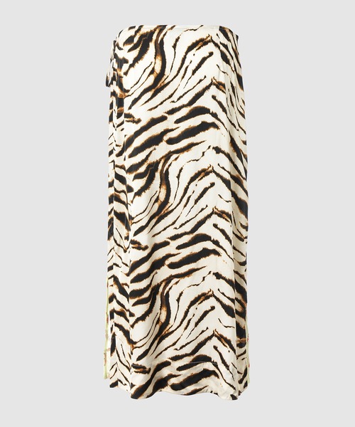 GANNI(ガニー)の「Shibori Organza/Printed Stretch Satin Skirt(スカート・レディース・その他・36/38)」の3枚目の写真