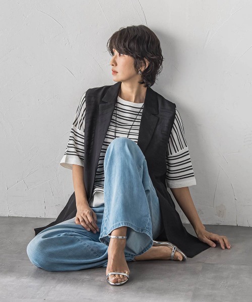 la.f…(ラエフ)の「リネンライクシアージレ(ベスト・レディース・ブラック・9号)」の18枚目の写真