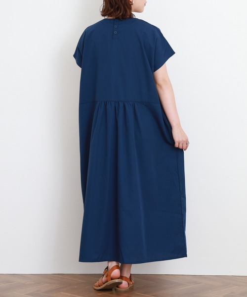 Emago(イマゴ)の「EMAGO いろんな帽子刺繍ワンピース 半袖(ワンピース・レディース・ベージュ/ネイビー・FREE)」の9枚目の写真