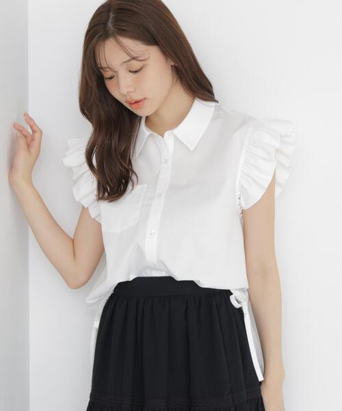PROPORTION BODY DRESSING(プロポーションボディドレッシング)の「バルーンスリーブブラウス / 1216210702(シャツ/ブラウス・レディース・ホワイト/ブルー/ピンク・FREE)」の4枚目の写真
