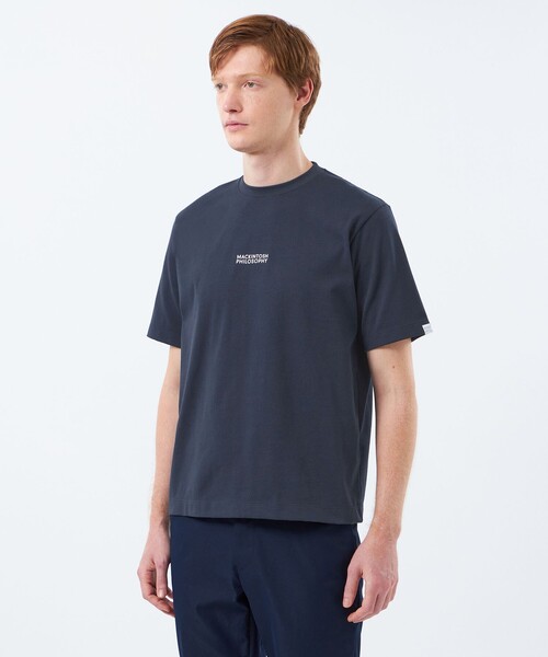 MACKINTOSH PHILOSOPHY(マッキントッシュ フィロソフィー)の「【WEB&一部店舗限定】クルーネックロゴTシャツ 度詰め天竺(Tシャツ/カットソー・メンズ・ブラック/ホワイト/ダークネイビー・38/40)」の8枚目の写真