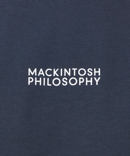 MACKINTOSH PHILOSOPHY(マッキントッシュ フィロソフィー)の「【WEB&一部店舗限定】クルーネックロゴTシャツ 度詰め天竺(Tシャツ/カットソー・メンズ・ブラック/ホワイト/ダークネイビー・38/40)」の12枚目の写真