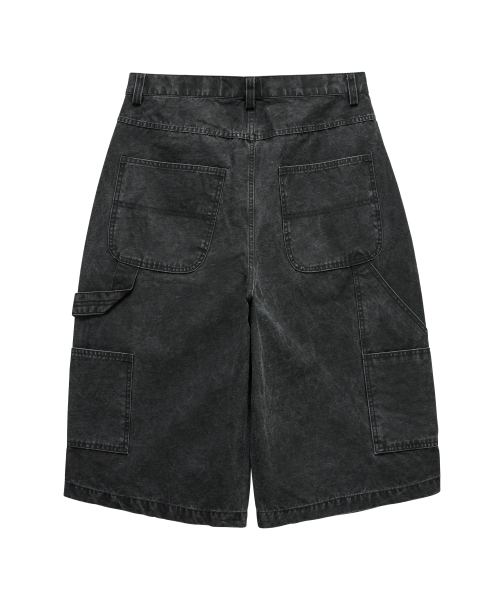 THEN OUR(デンアワー)の「ウォッシュドカーペンターバミューダパンツ(ブラック)(その他パンツ・メンズ・その他・MEDIUM/LARGE/X-LARGE)」の4枚目の写真