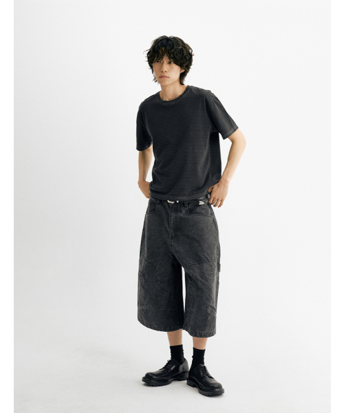 THEN OUR(デンアワー)の「ウォッシュドカーペンターバミューダパンツ(ブラック)(その他パンツ・メンズ・その他・MEDIUM/LARGE/X-LARGE)」の6枚目の写真
