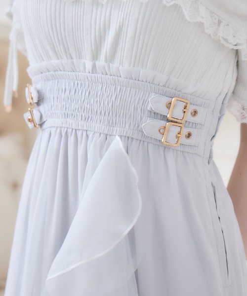 couture BY ROJITA（クチュールバイロジータ）の「オフショルドッキングティアードワンピース（ワンピース・レディース・ブラック/ホワイト/ピンク・FREE）」の13枚目の写真