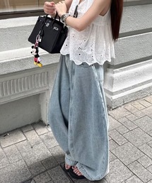 meJane | ワイドバルーン デニムパンツ(デニムパンツ)