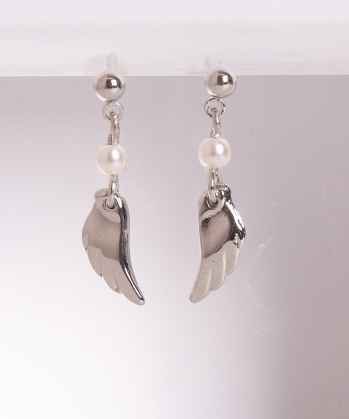 Peony(ピオニー)の「【Peony/ピオニー】パール&ドロップ羽ピアス(ピアス(両耳用)・レディース・ゴールド/シルバー・FREE)」の9枚目の写真