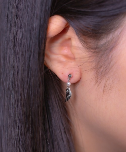 Peony(ピオニー)の「【Peony/ピオニー】パール&ドロップ羽ピアス(ピアス(両耳用)・レディース・ゴールド/シルバー・FREE)」の11枚目の写真