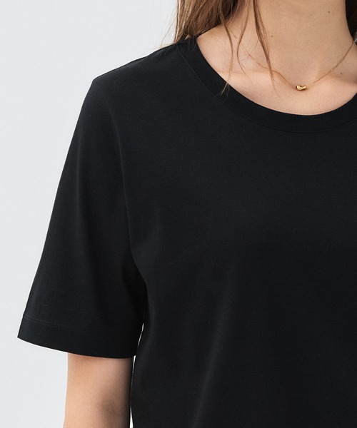 PUBLIC TOKYO（パブリックトウキョウ）の「コットンスムースTEE（Tシャツ/カットソー・レディース・ブラウン/ブラック/アイボリー・FREE）」の17枚目の写真