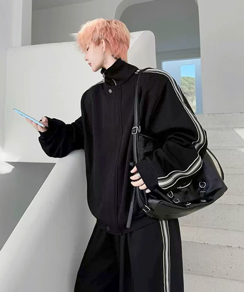 neos(ネオス)の「【NEOS】ポリスウェット トラックジャケット ライン パンツ 上下 セットアップ ワンマイルウェア ユニセックス メンズ レディース 2026 秋冬(セットアップ・メンズ・グレー/ブラック・MEDIUM/LARGE)」の5枚目の写真
